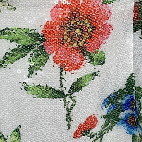 NWT Black Halo Jackie O Sheath Dress in Garden Party Sequin Sparkle Sz 4 - Picture 14 of 16